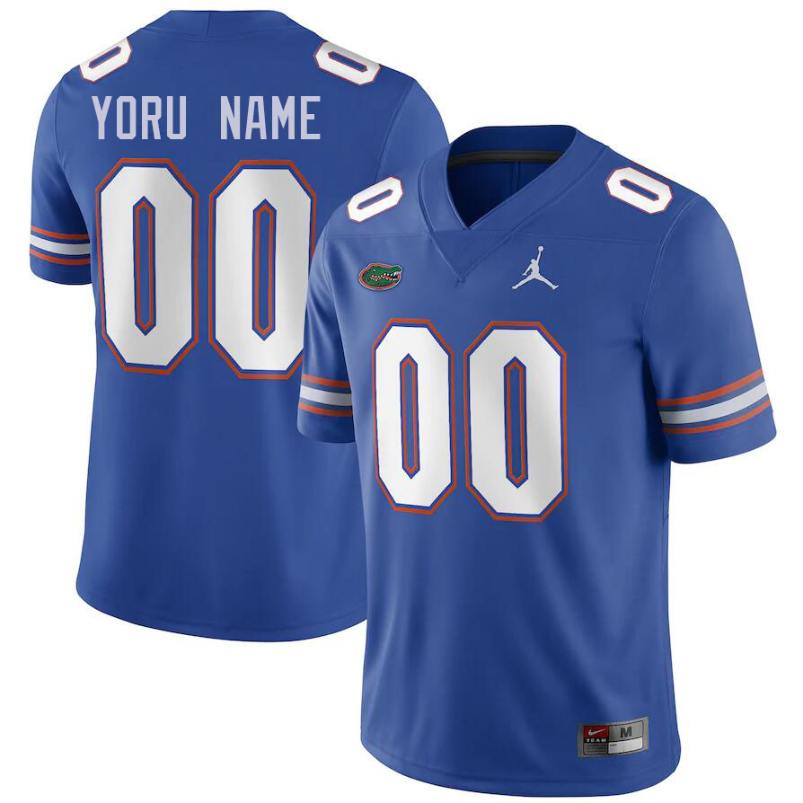 Custom Florida Gators Name And Number College Football Jerseys Stitched-Royal